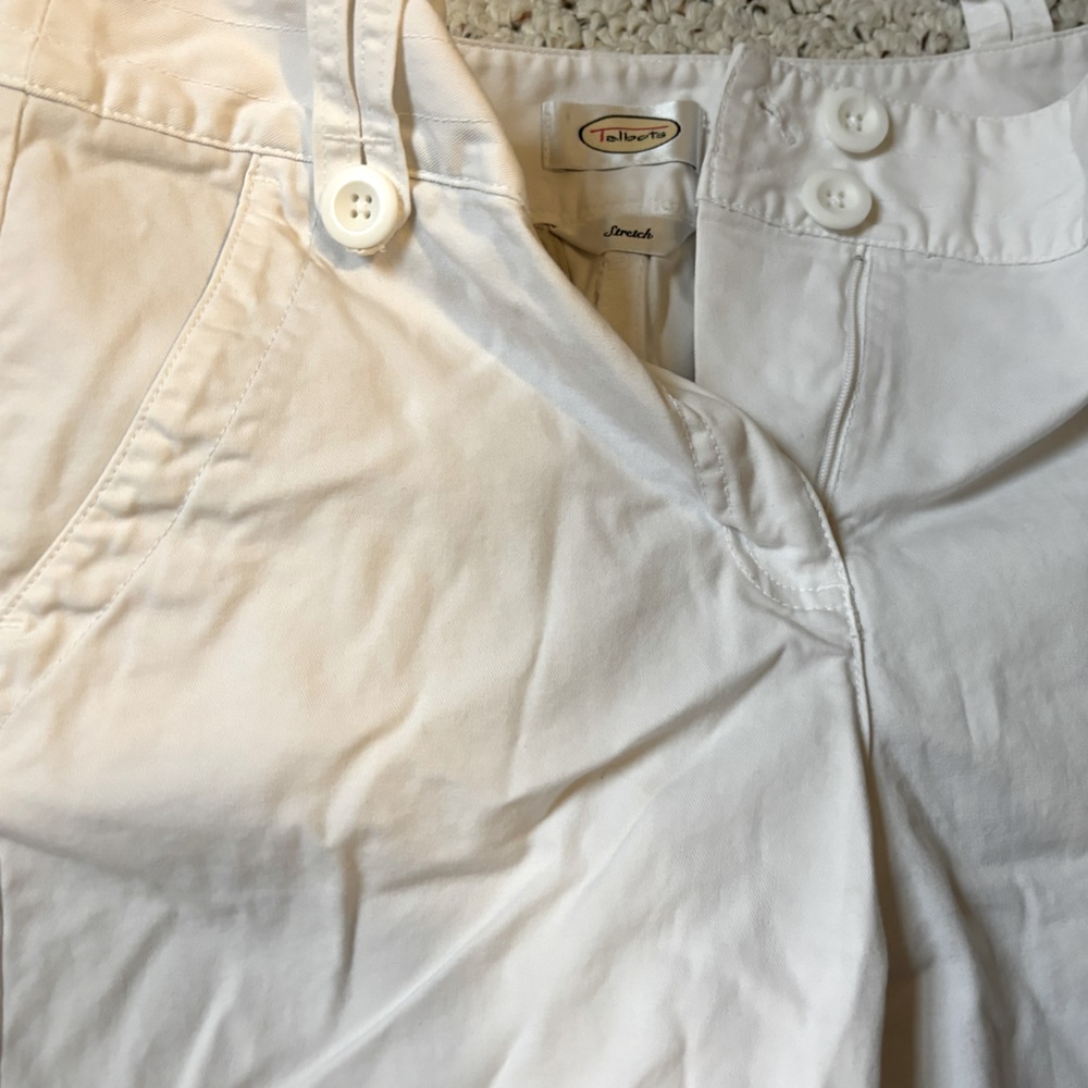 Talbots Stretch White Short/Jort